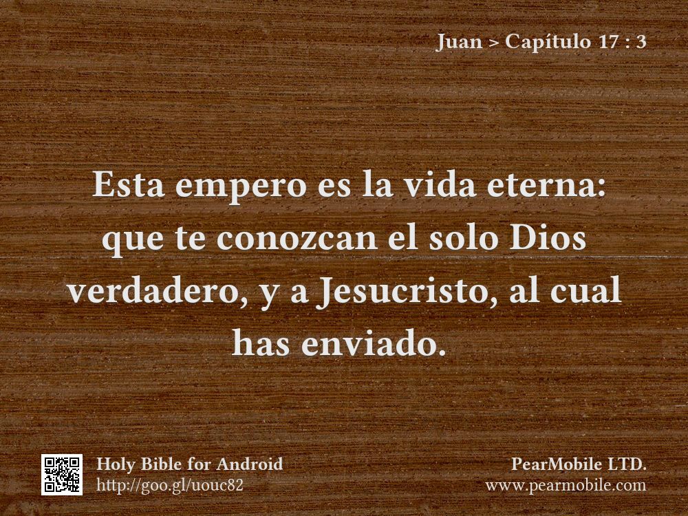 Juan, Capítulo 17:3
